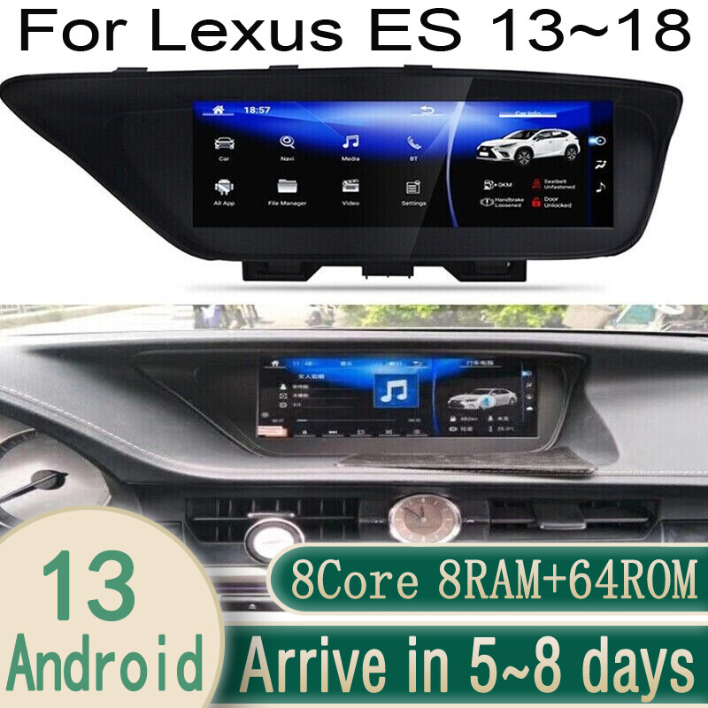 Android Car Gps Navigation 10.25″ For Lexus Es Es350 Es300h Audio Tesla Style