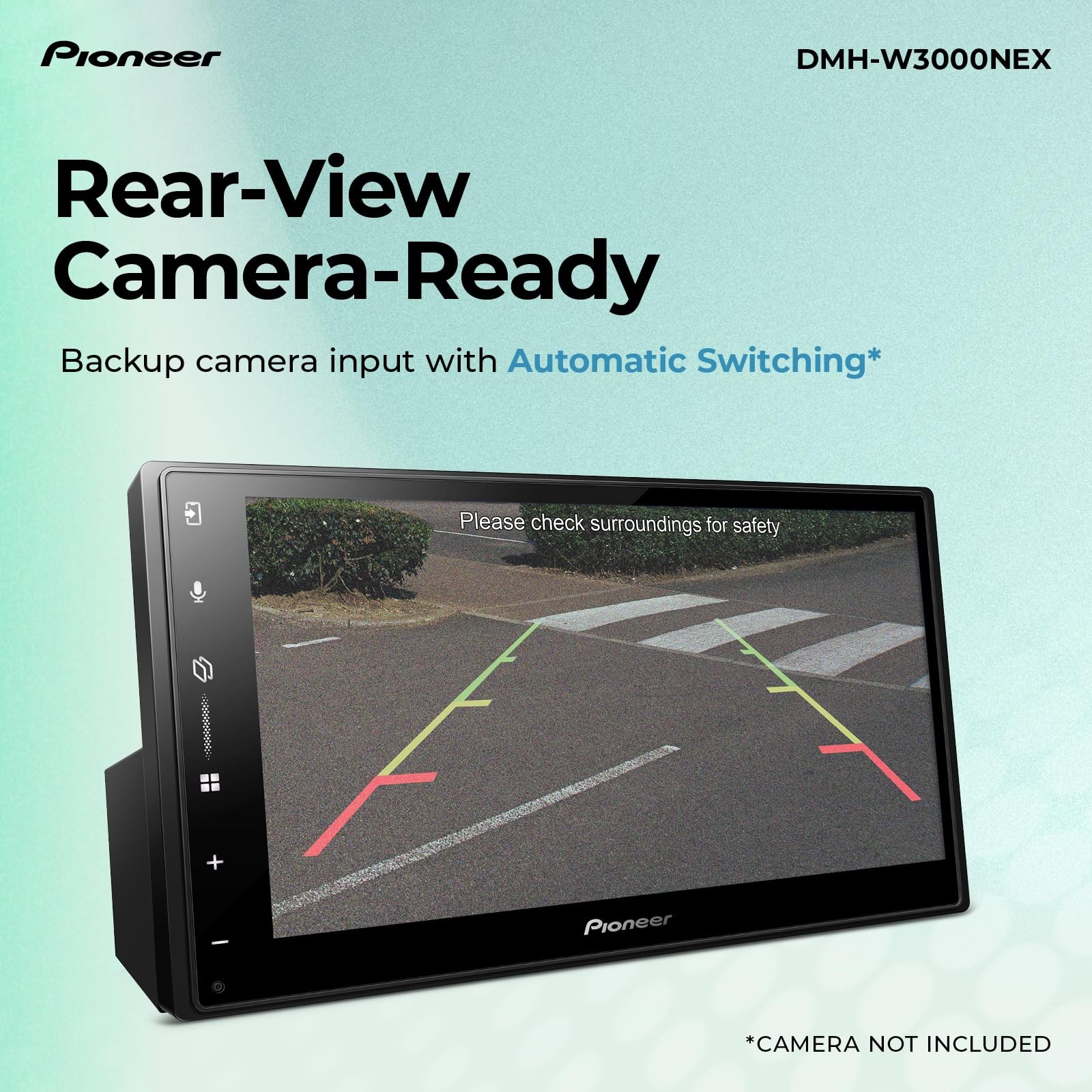 Pioneer DMH-W3000NEX 6.8″ Double Din Multimedia Digital Media Receiver, Wirel…