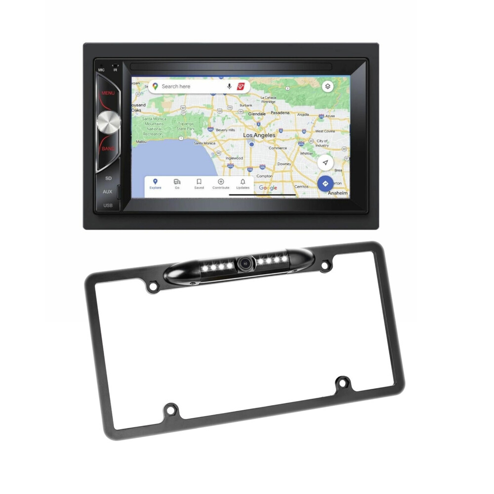 Cerwin-Vega CV62BM 6.2” Double-DIN Multimedia Receiver + License Plate Camera
