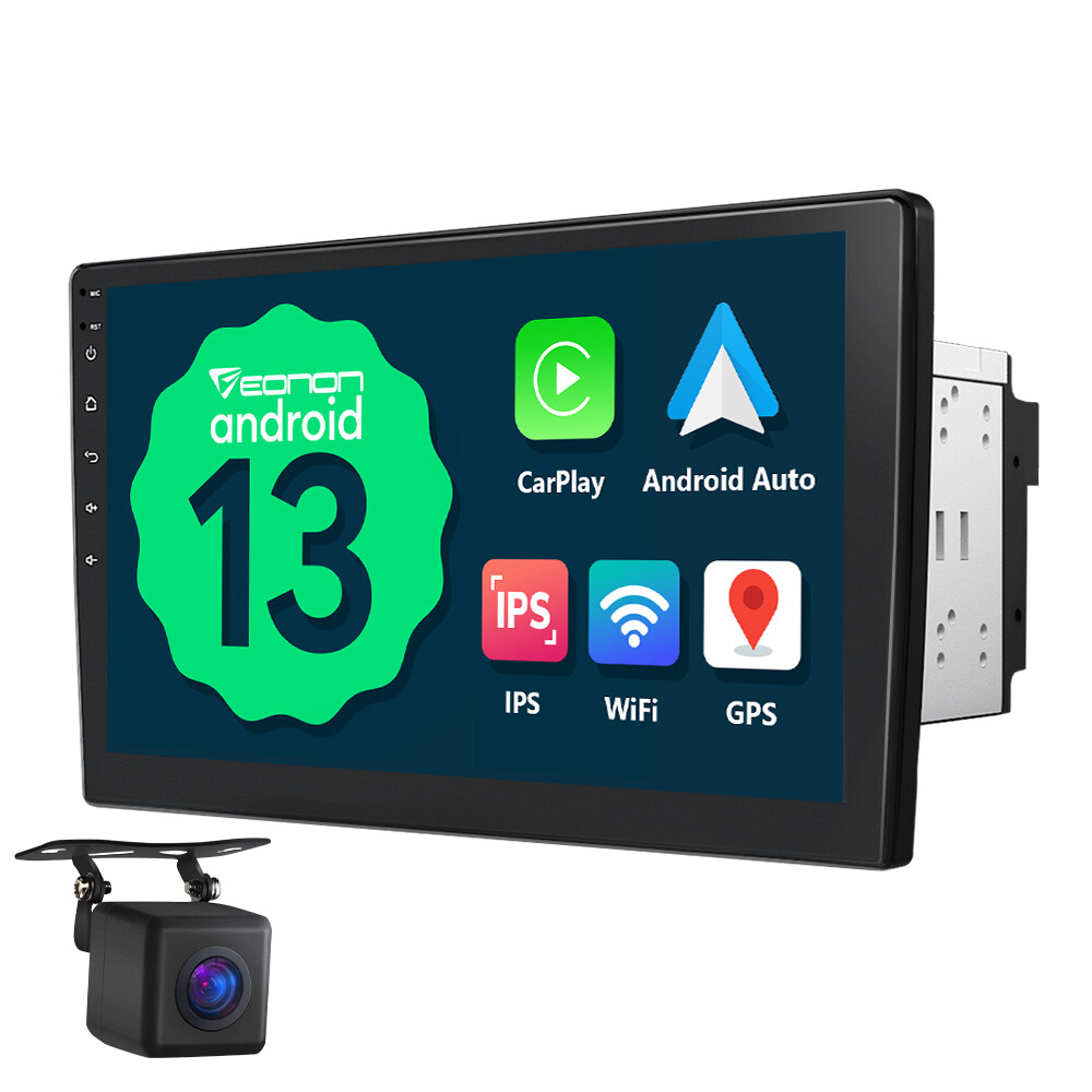 10.1″ Android 13 2DIN Car Stereo GPS Head Unit IPS Touch Screen Bluetooth Camera