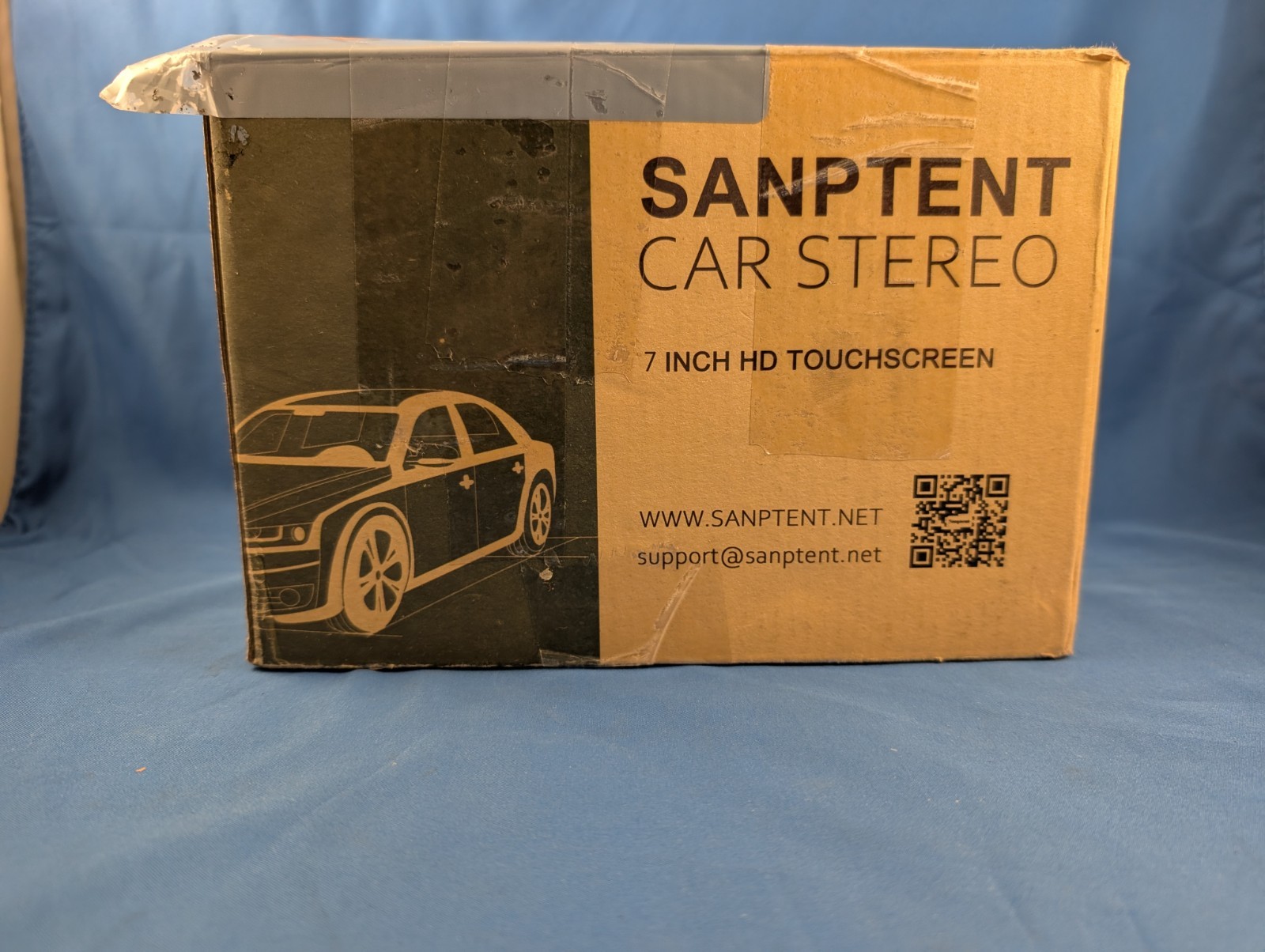 Sanptent Car Stereo 7 Inch HD Touchscreen Open Box Black