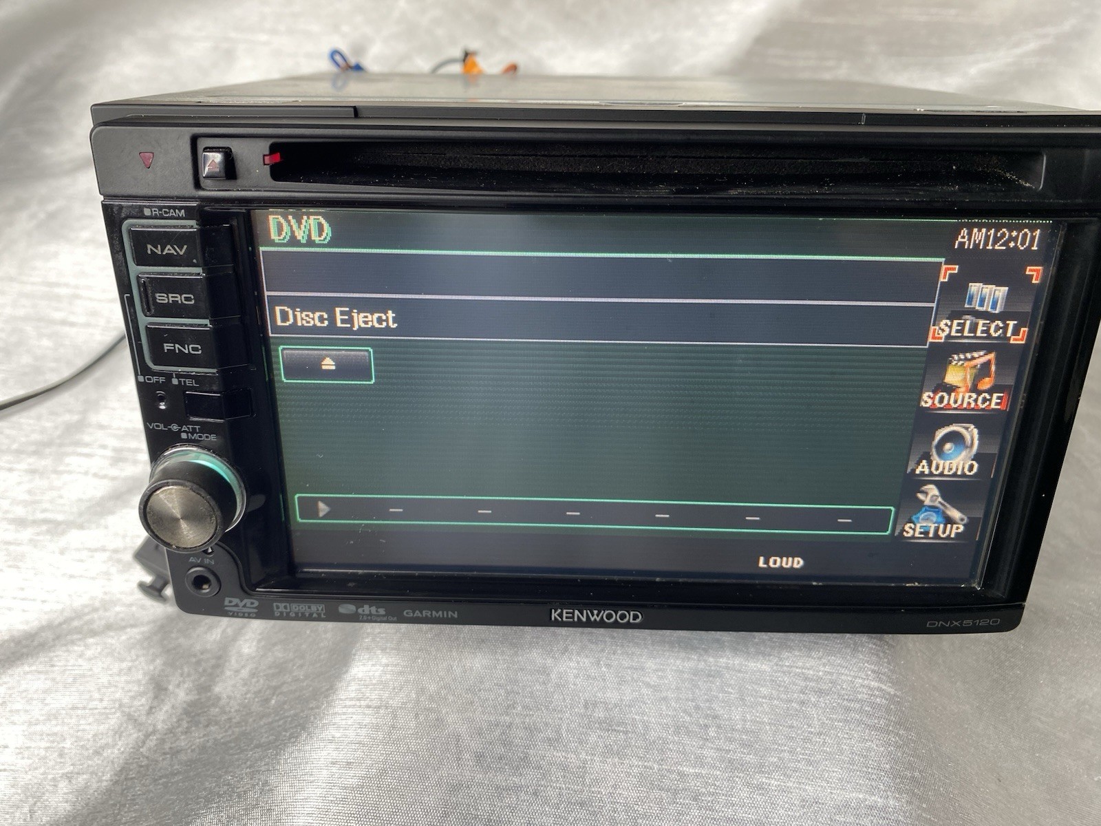 Kenwood DNX5120 Navigation Receiver, Double DIN CD, DVD, XM, Bluetooth Tested