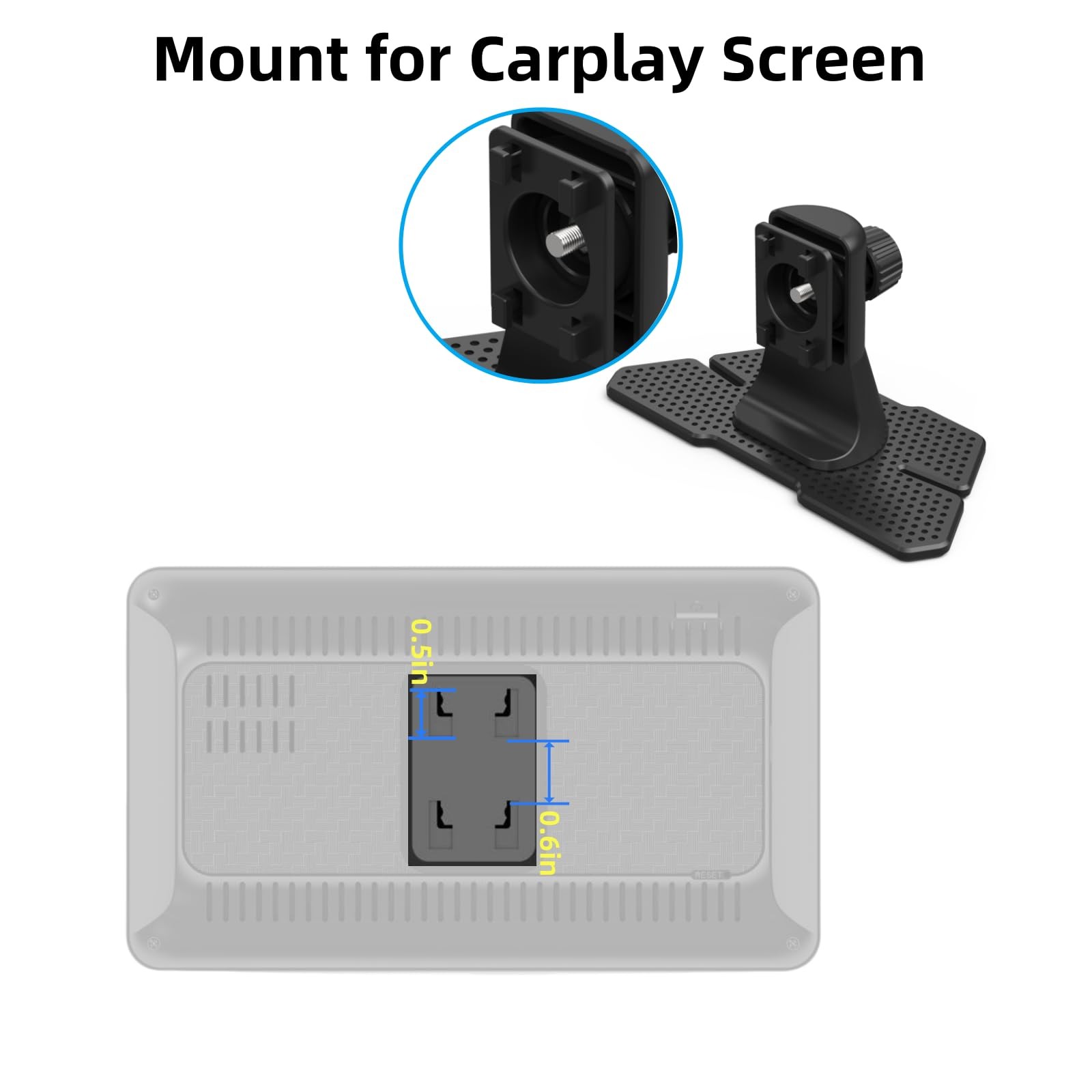 Replacement Carplay Mount Portable Screen Dashboard Stand Fits 7/9/10.26 In
