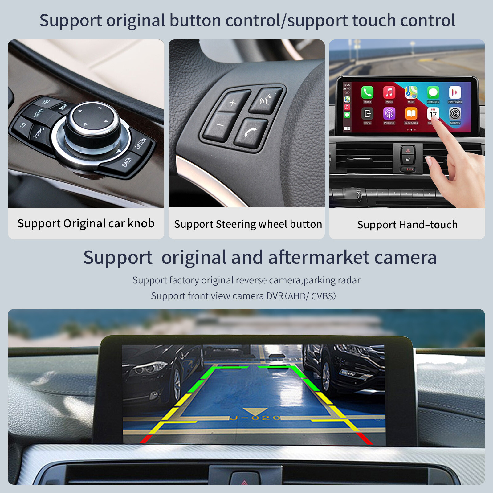 Wireless Carplay/Android Auto 10.25” Touch screen Multimedia for BMW 3/4 Serie