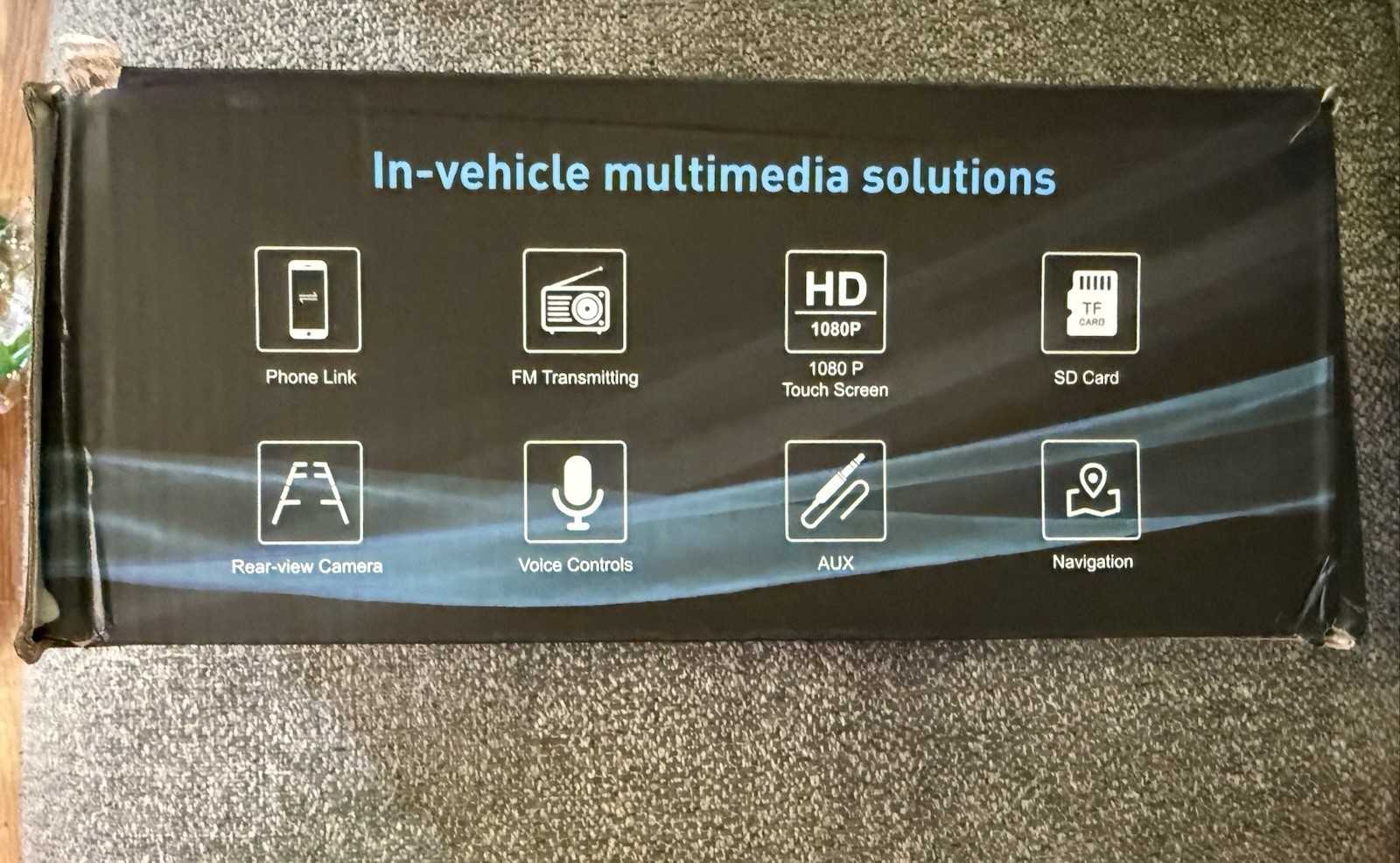Carpuride HD Display: 9 Inch IPS Touch Screen BT/ TF Audio/ Video/ Voice Control