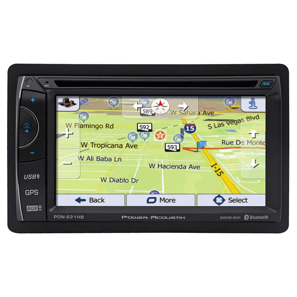 Power Acoustik PDN-621HB Double DIN DVD/CD/AM/FM/MP3/MP4 Bluetooth Navigation…