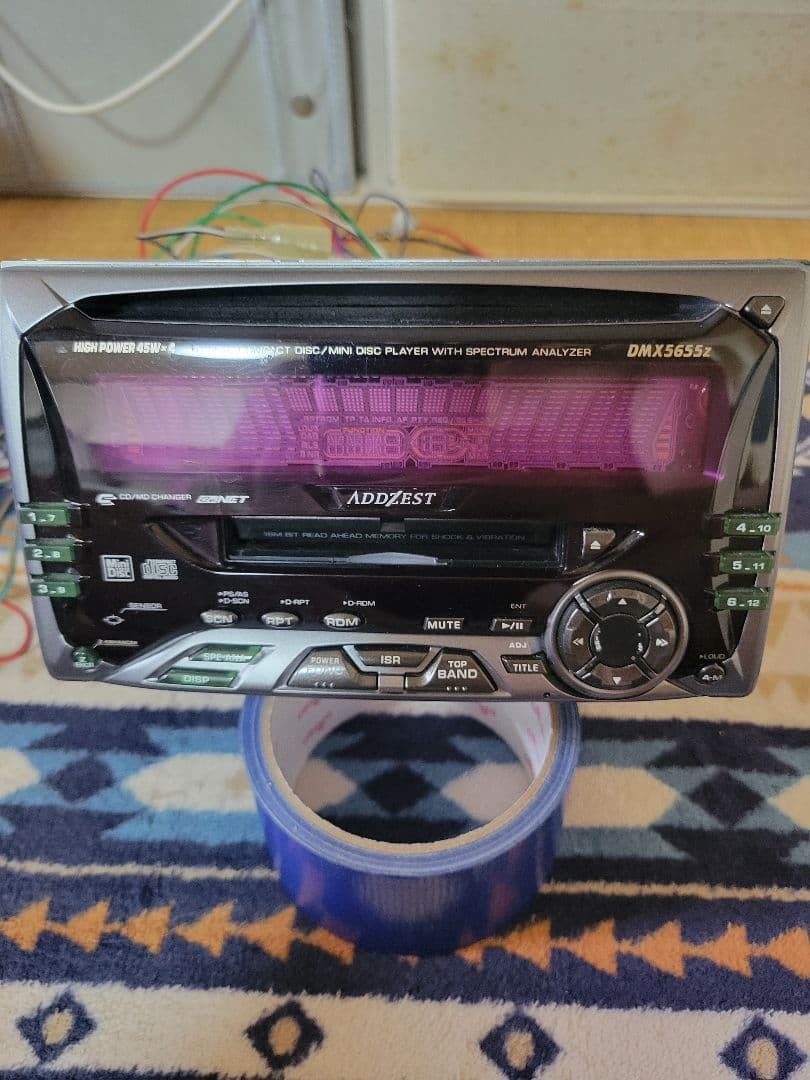 Addzest DMX5655Z Car Audio CD MD Receiver Head Unit Tested Working JDM