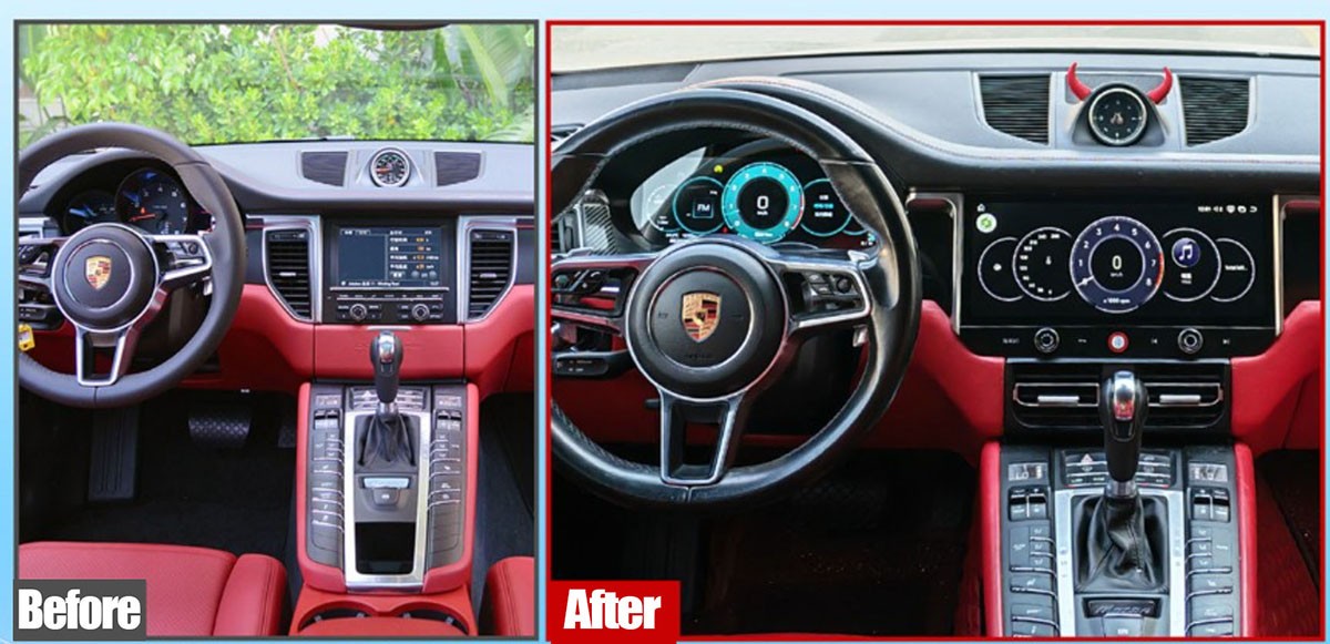 12.3″ For Porsche Macan 2014-2017 Android Car Stereo Radio GPS Carplay 6GB+128GB