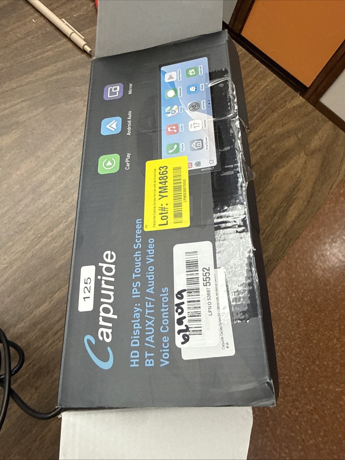 Carpuride Carplay Screen for Car with 4K Front Cam 11.26” Portable Car Play