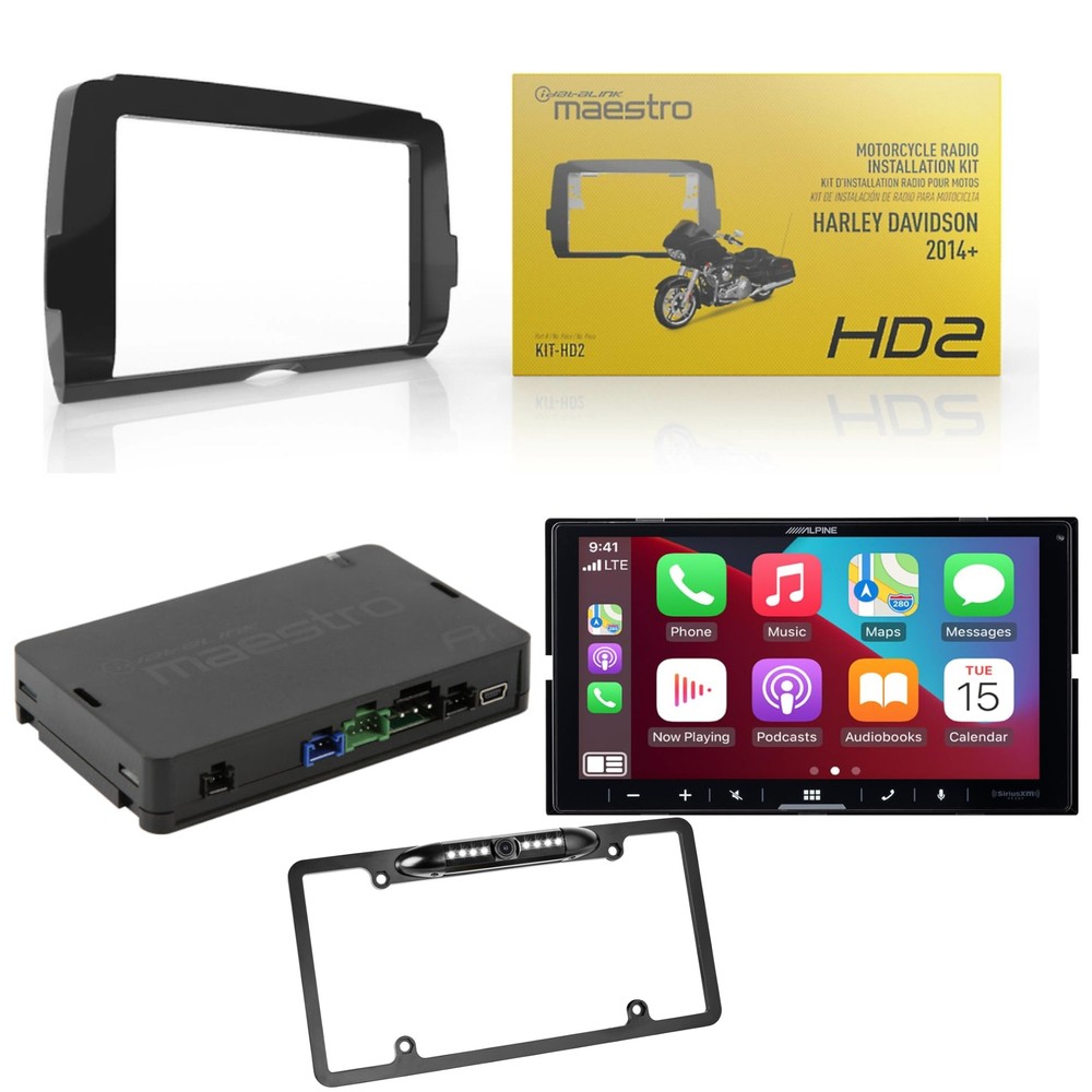 Alpine iLX-W670-M Factory Radio Upgrade Kit for 2014-2025 Harley Davidson