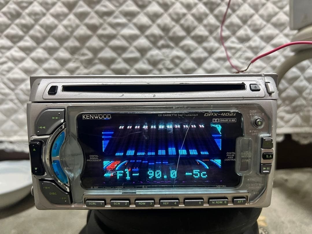 Kenwood DPX-4021 2DIN Car Audio CD Cassette Bluetooth Player JDM Tested Japan