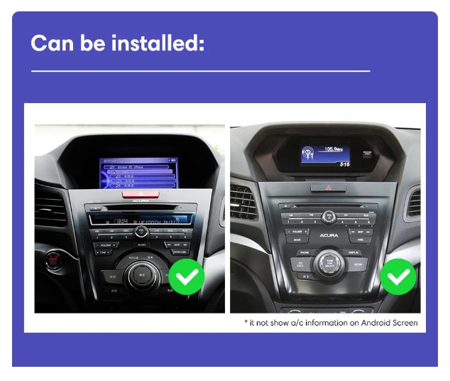 10.4″ HD Car Radio GPS Navigation Android 6+128GB For Honda Acura ILX 2013-2021