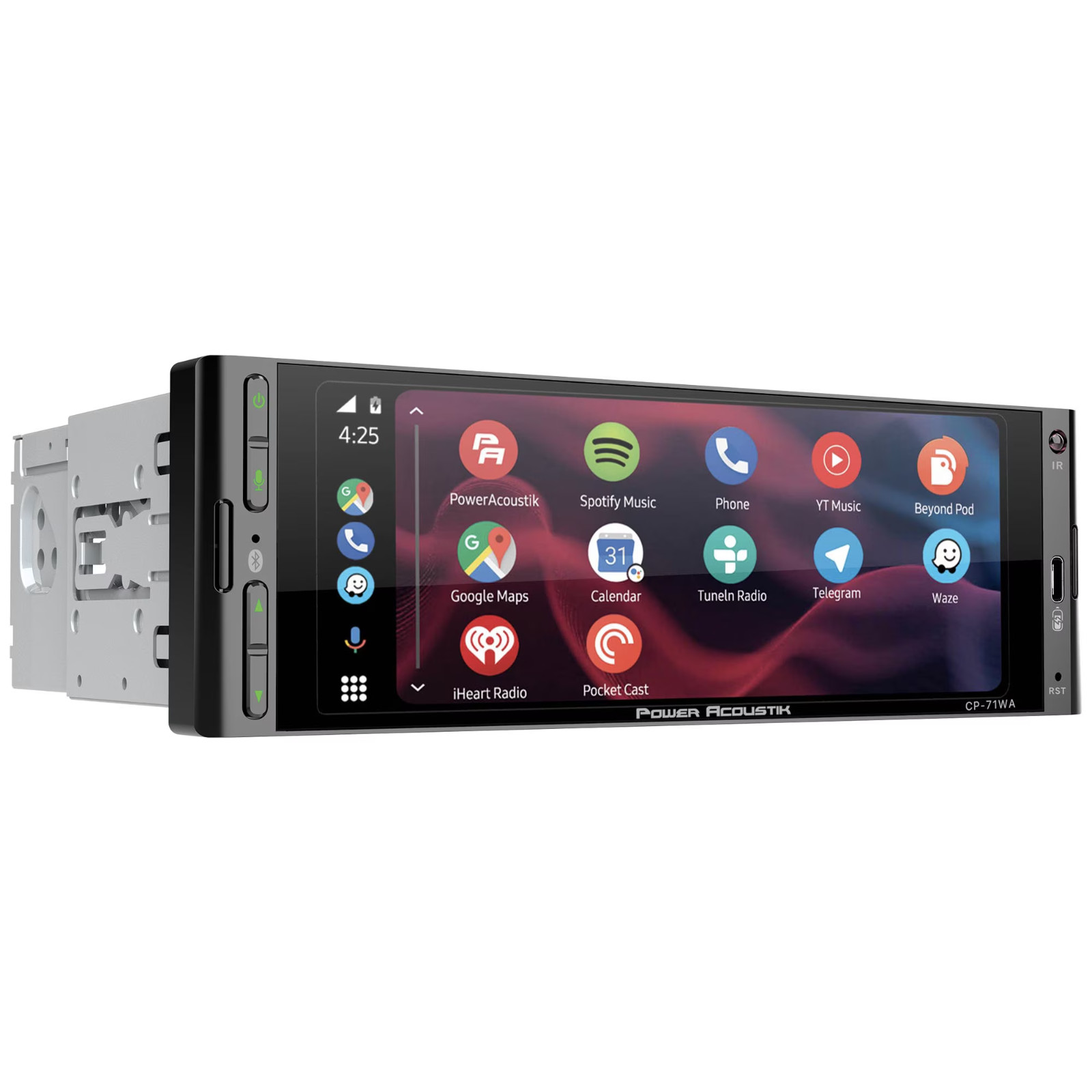 Power Acoustik CP-71WAK Single DIN 6.5″ Color Touchscreen Car Stereo with Blueto