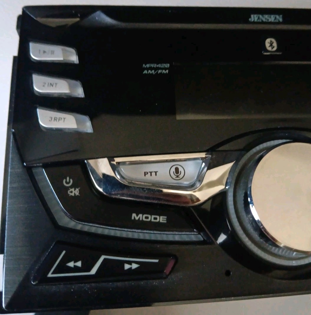 Jensen MPR420 7 Character LCD Double DIN Car Stereo Media Player MP3