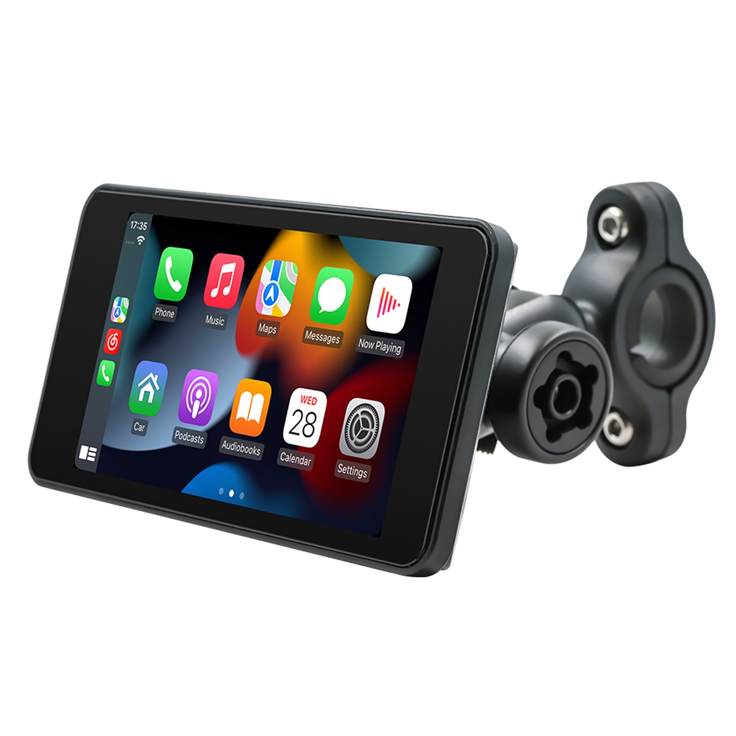 5″ Waterproof Motorcycle Navigator Portable Wireless CarPlay Android Auto Screen