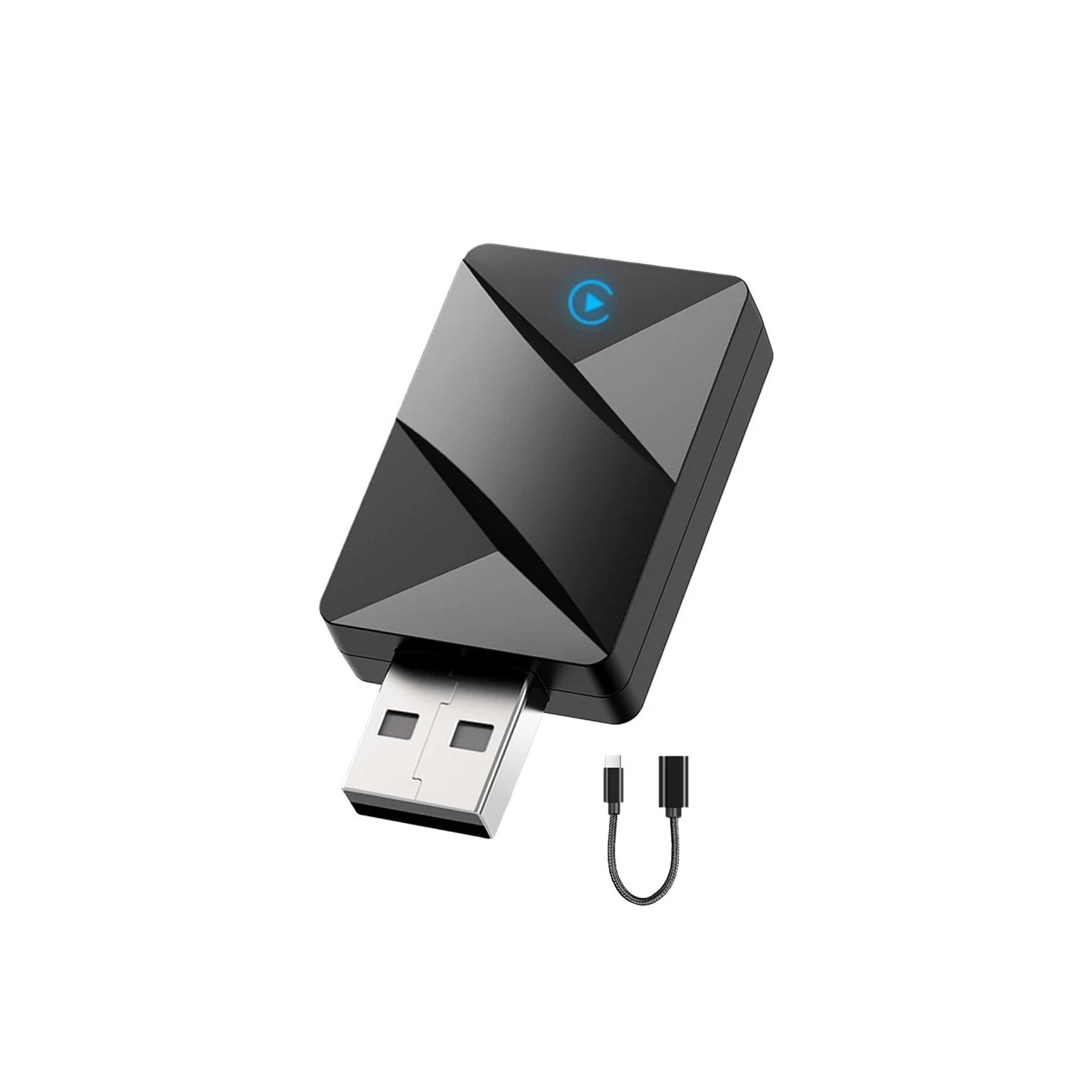 2 in 1 Carplay Wireless Adapter for iPhone Android USB Car Dongle Plug ＆ Play