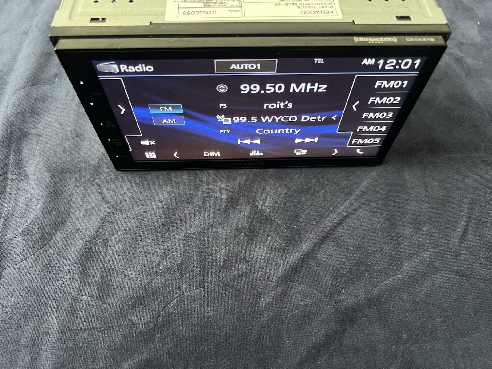 ⭐️Pre-Owned,TESTED⭐️ Kenwood APPLE CARPLAY|BT|USB|AM/FM-(DMX47S