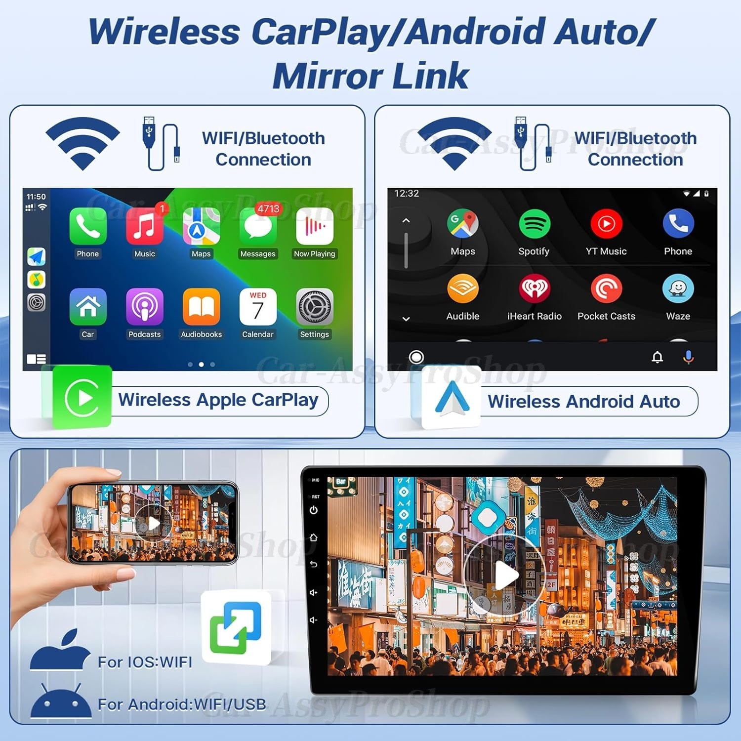 For Ford F250 2004-2014 7″ Android 13 Carplay Car Stereo Radio GPS Navi 2+32GB