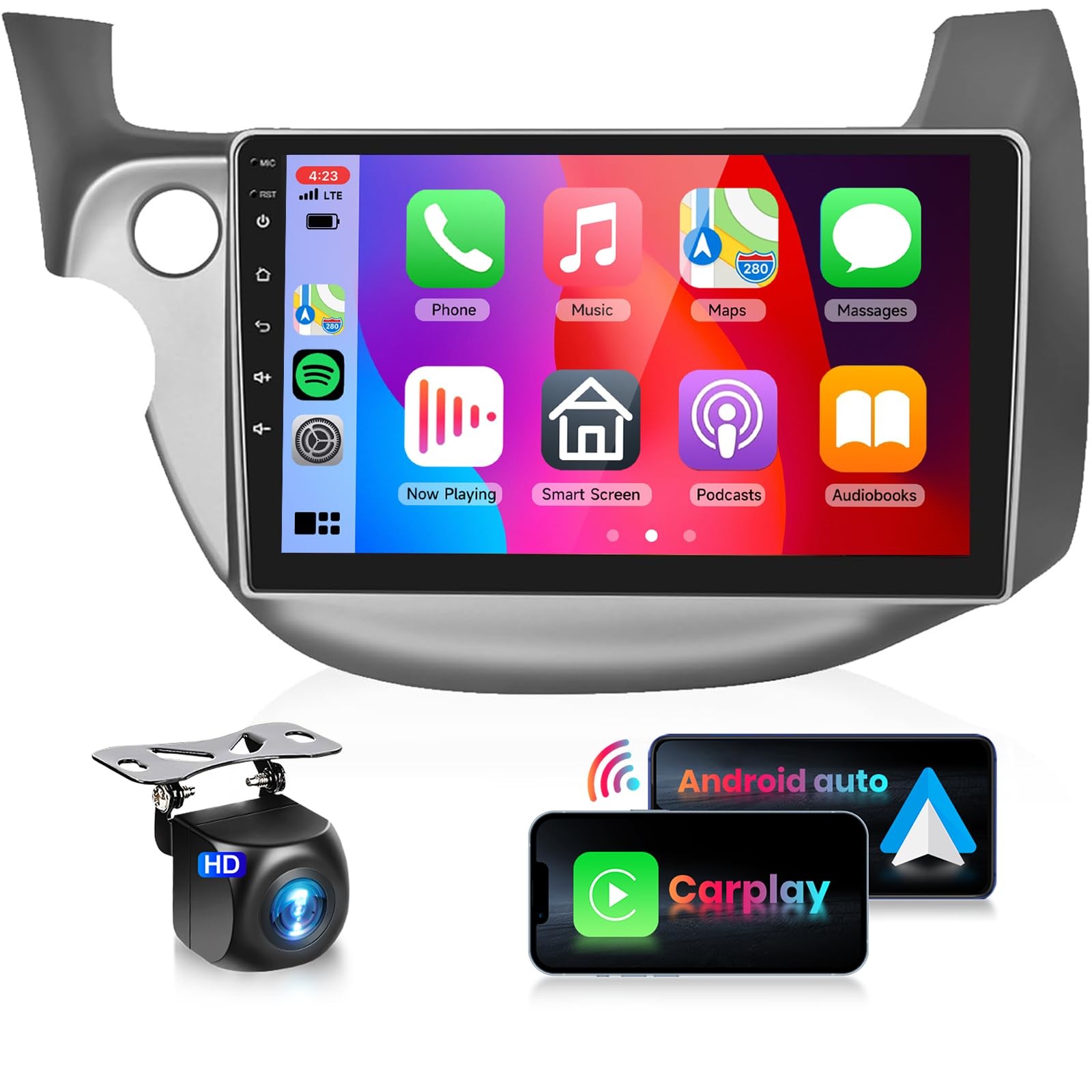 Podofo Built-In Dsp Car Stereo For Honda Fit 2008-2013 Radiocarplay Android