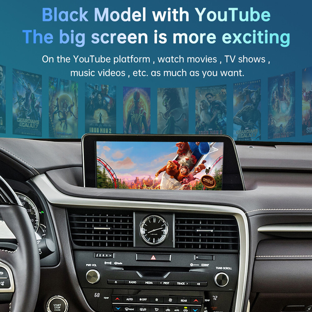 Wireless Carplay Android Auto Car Retrofit Module For Lexus RX 2016-2019 Mirror