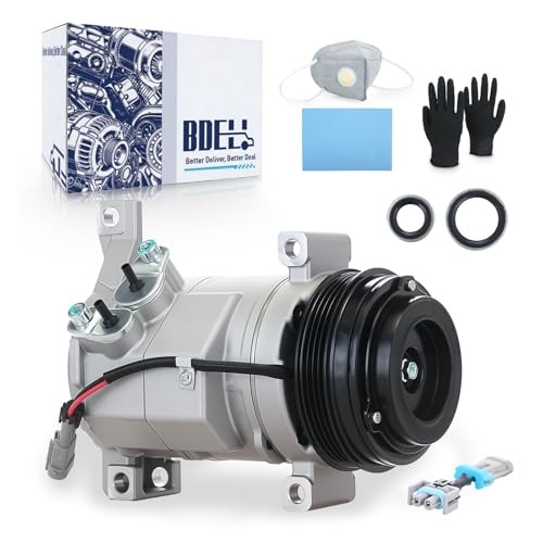 AC Compressor with Clutch for 2000-2013 Chevy Silverado Suburban Silver Gray