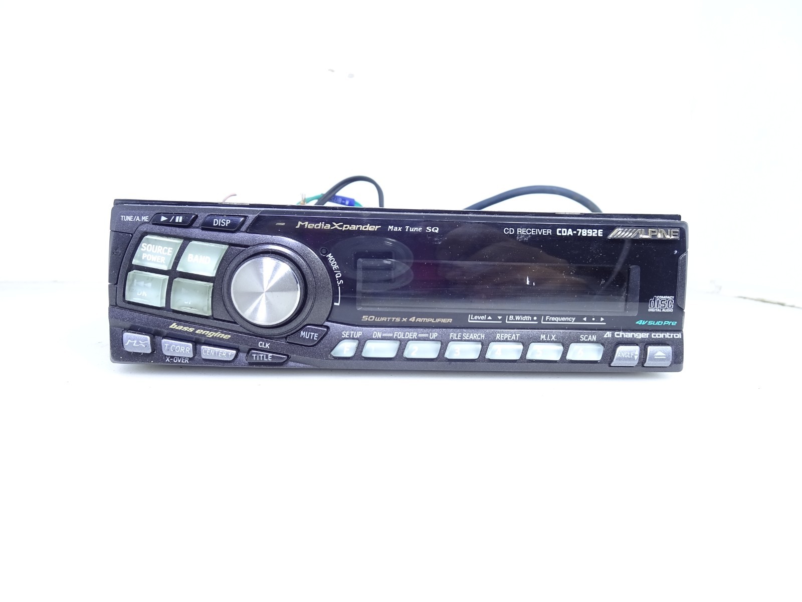 Alpine CDA-7892E Car CD Player Receiver Ai-Changer 50W x 4 MediaXpander 4V Pre