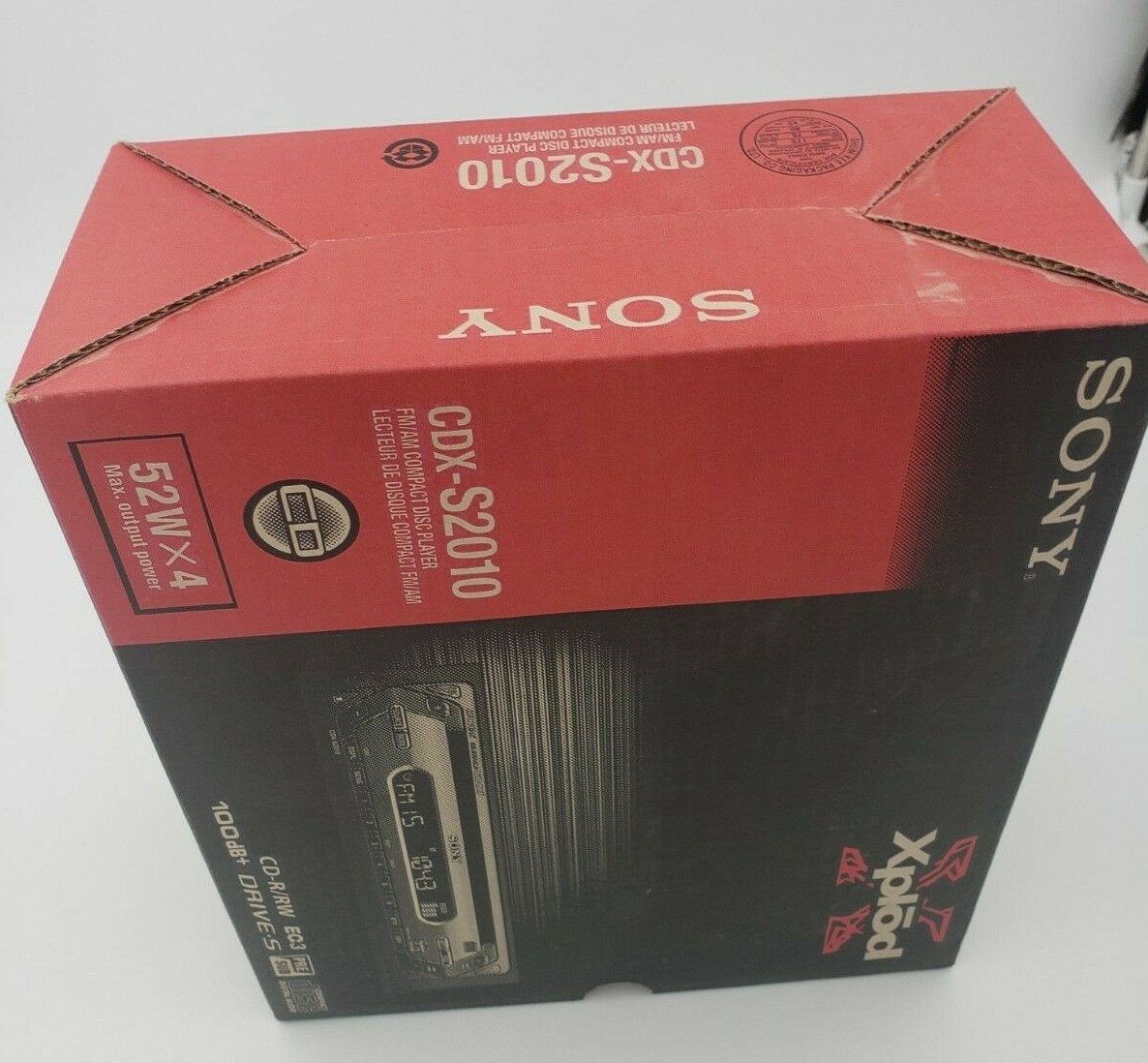 Sony Xplod CDX-S2010 Mp3 CD-R/RW FM/AM Compact Disc Player New 52Wx4 amplifier