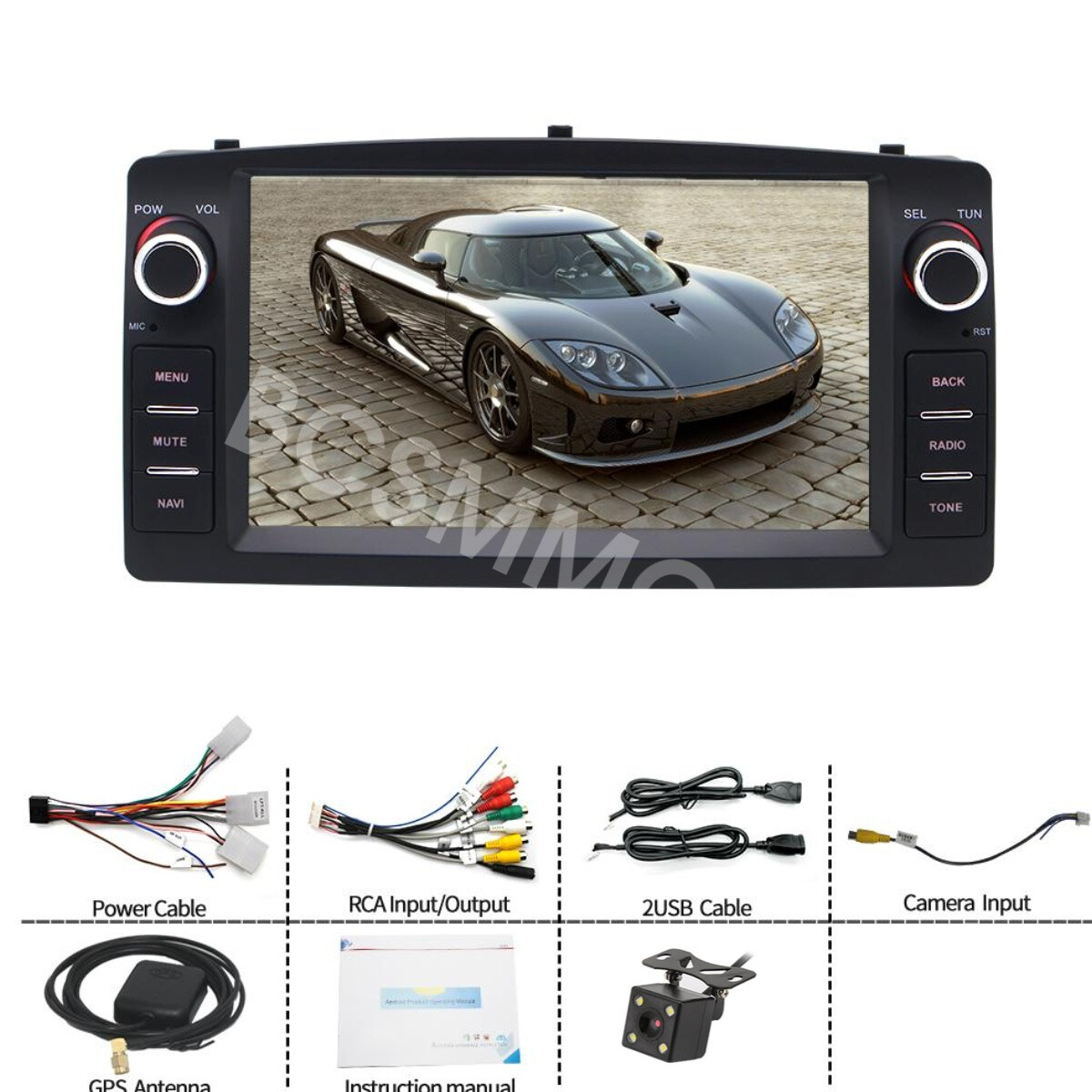 Fit For Toyota Corolla 2003-2008 Double Din Car Stereo Touch Screen Radio Player