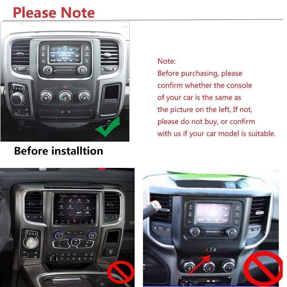 4+64G Android 14 For 2013-2018 Dodge Ram 1500 2500 3500 Car Radio Stereo Carplay