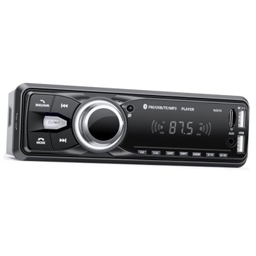 Car Radio with Bluetooth Single Din, FM Car Stereo with Bluetooth Handsfree