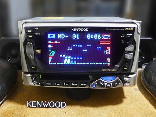 Kenwood DPX-770MD 2DIN CD MD Deck Player Working