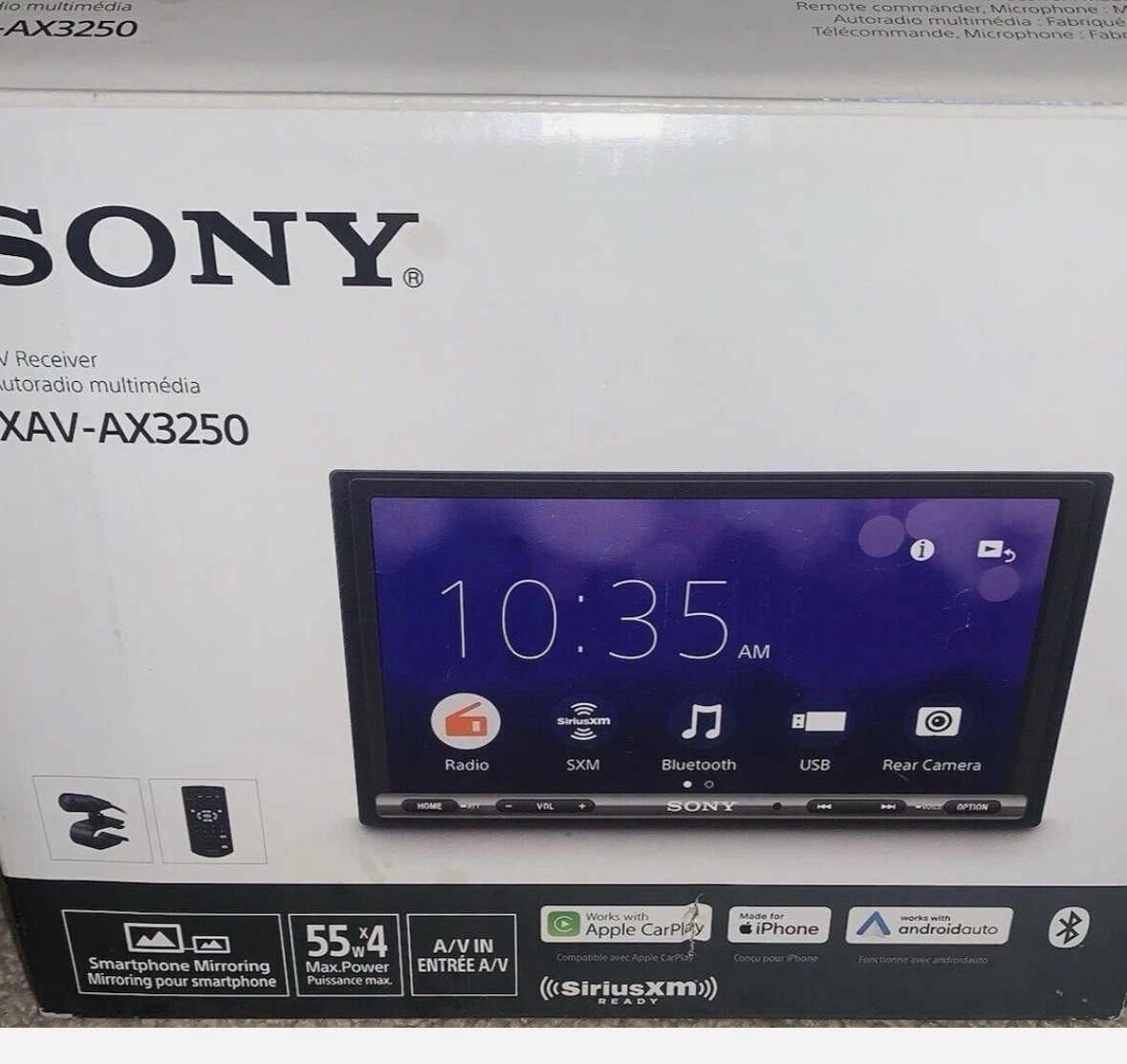 Sony XAV-AX3250 Bluetooth Multimedia Player Android Auto Apple CarPlay iPhone 7″