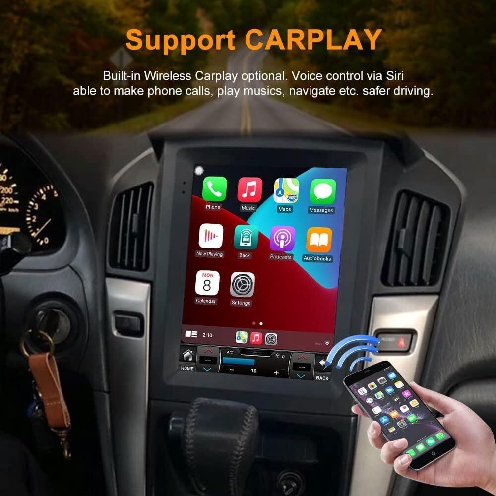 9.7″ Tesla Style Android Car Stereo For Lexus RX300 1998-2003 CarPlay 4GB+64GB