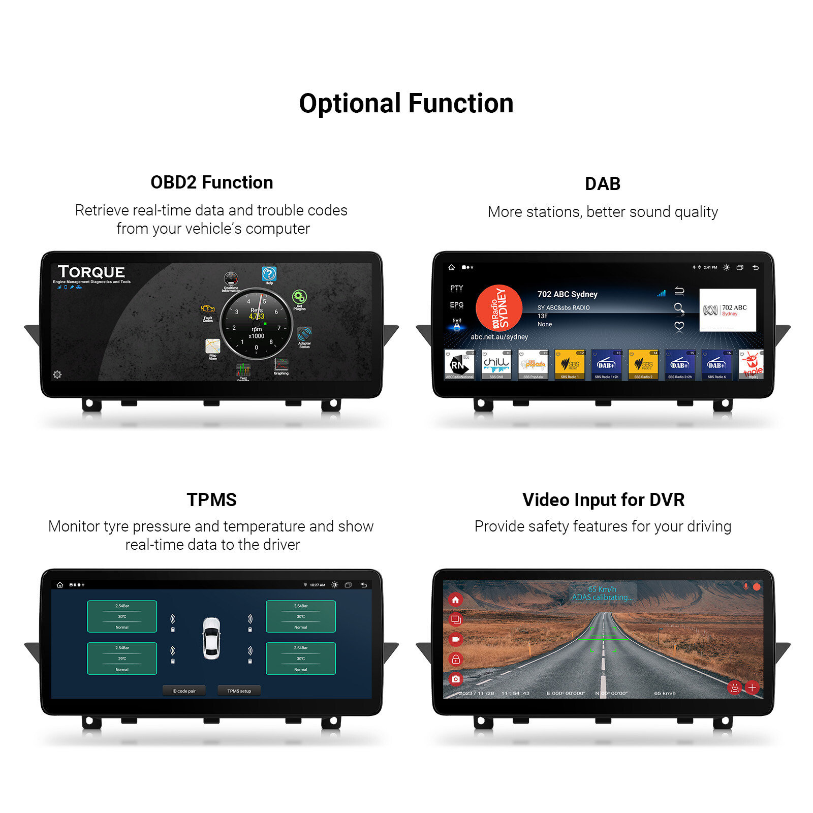For BMW X1 E84 CIC 12.3″ IPS Android 13 8-Core Car Play GPS Stereo Navi 4G WiFi