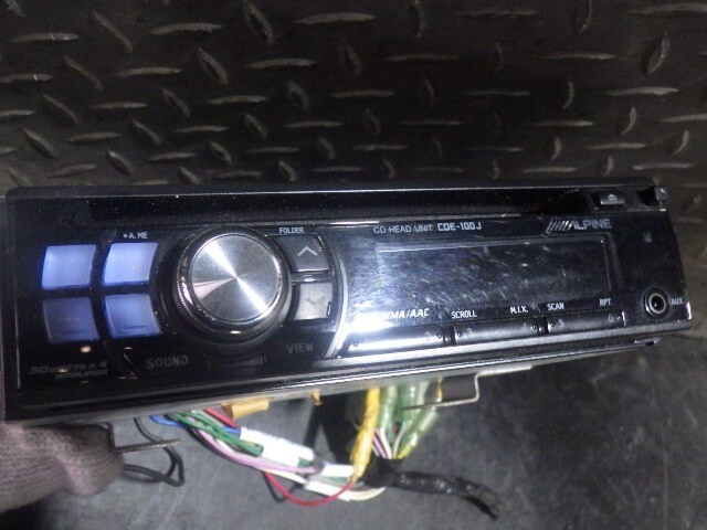 Alpine CDE-100J CD Player 1DIN Car Audio Receiver Stereo JAPAN
