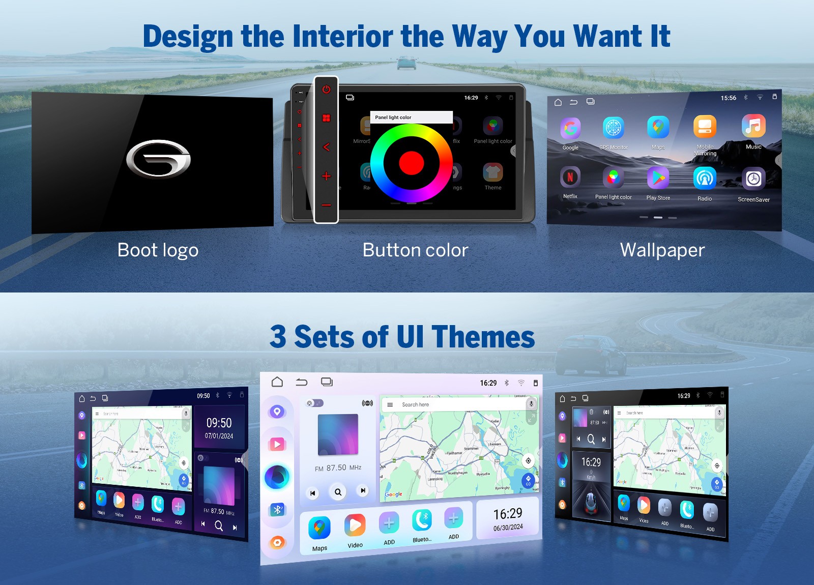 Eonon E46X7 9″ IPS Android 14 for BMW E46 Car Stereo Radio CarPlay GPS Bluetooth