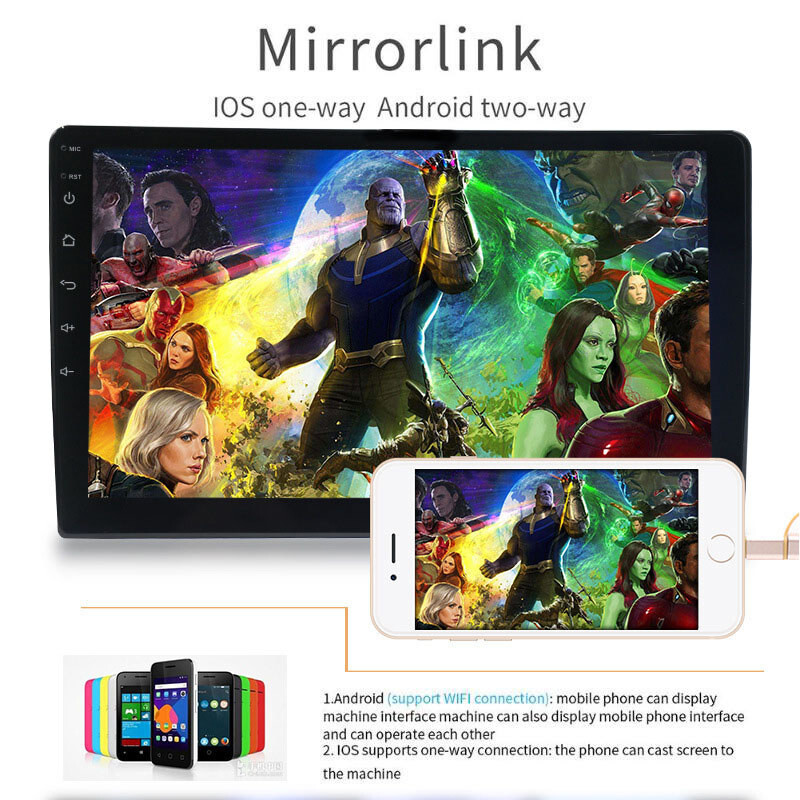 Android 11 Double Din 9″ Car Stereo Apple CarPlay Auto Radio GPS Navi WiFi FM