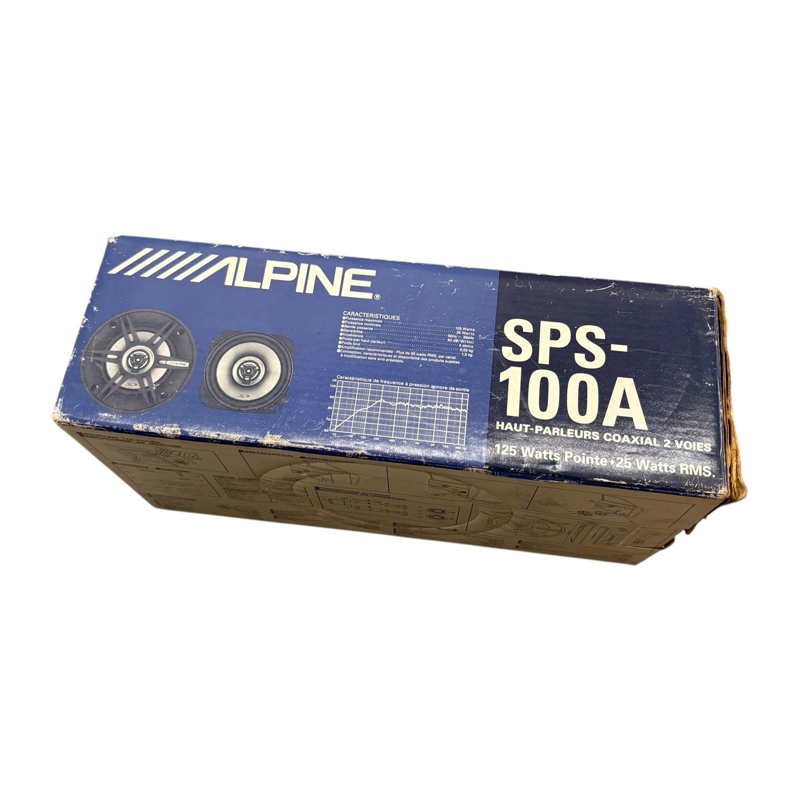 Alpine Car Stereo SPS-100A Coaxial 2-Way Speaker System