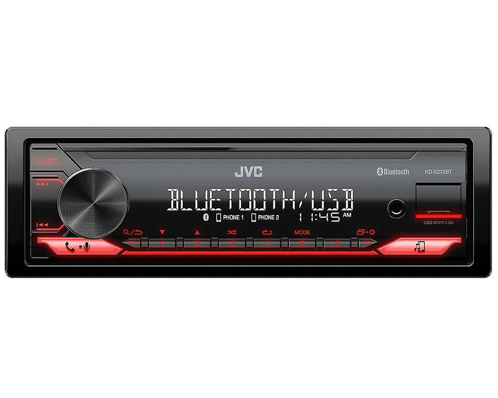 JVC KD-X270BT Car Android 13 Band Digital Media Receiver Bluetooth Compatible