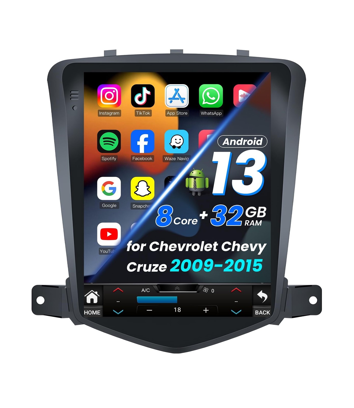[8 Core + 32G] Car Radio Stereo for Chevrolet Chevy Cruze 2009-2015: Android …