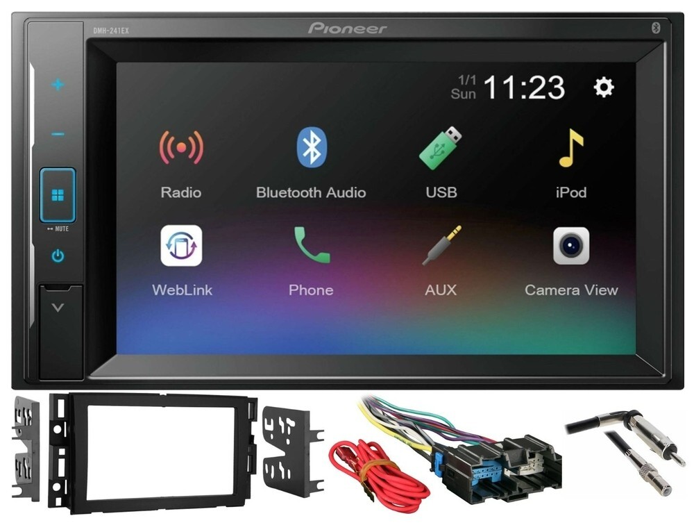 2007-2013 Chevy Silverado Pioneer Double DIN Bluetooth Car Stereo Upgrade |241ex