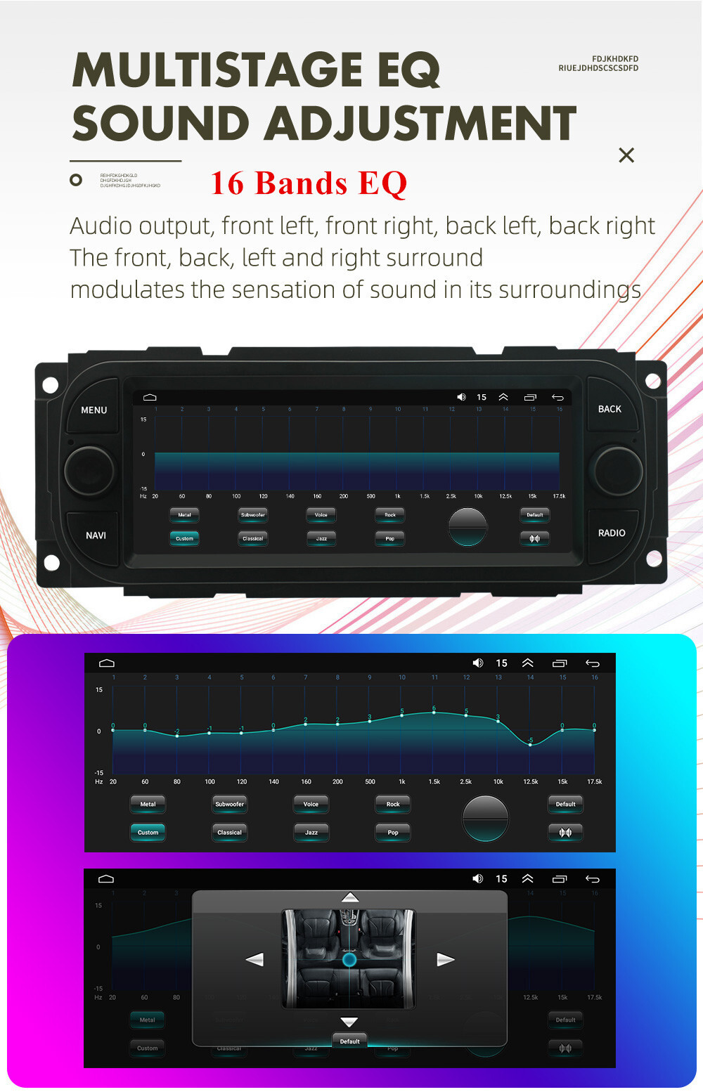 1 Din Car Stereo Radio BT Head Unit W/Cam Fit For Dodge Caravan/Dakota 2001-2004