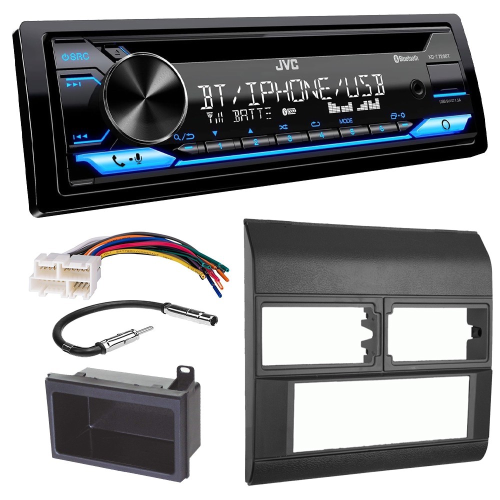 JVC CD Player AM/FM Radio Bluetooth Car Stereo for 1988-1994 GM C/K 1500 Gray