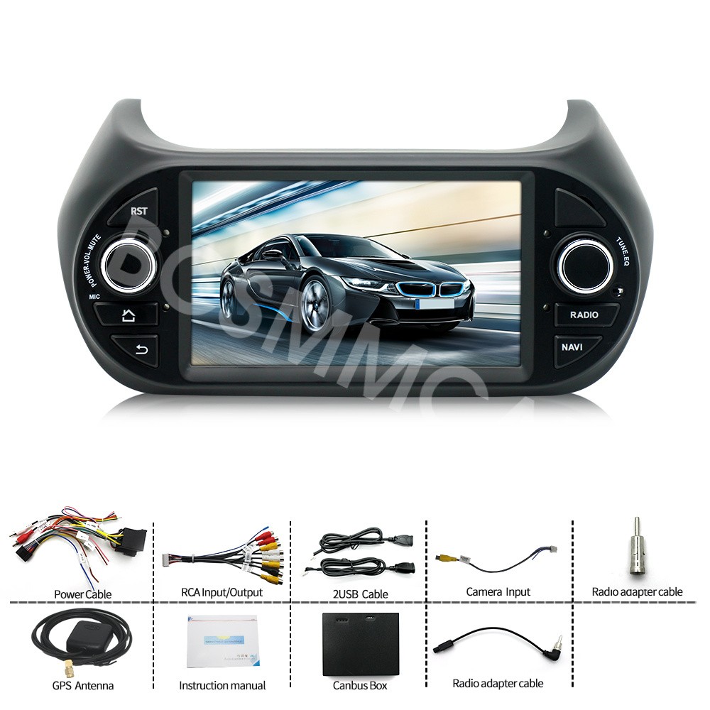 Fit For Fiat Fiorino 2008-2017 For Carplay Radio Stereo 7in Android 14 GPS 4+32G