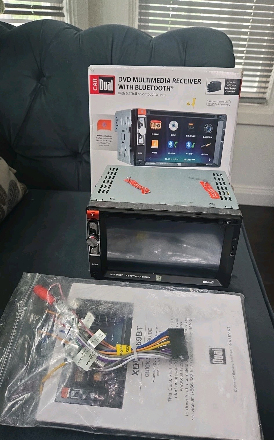 Dual XDVD269BT 6.2″ Touchscreen Car Stereo | Never Used. Excellent Condition!