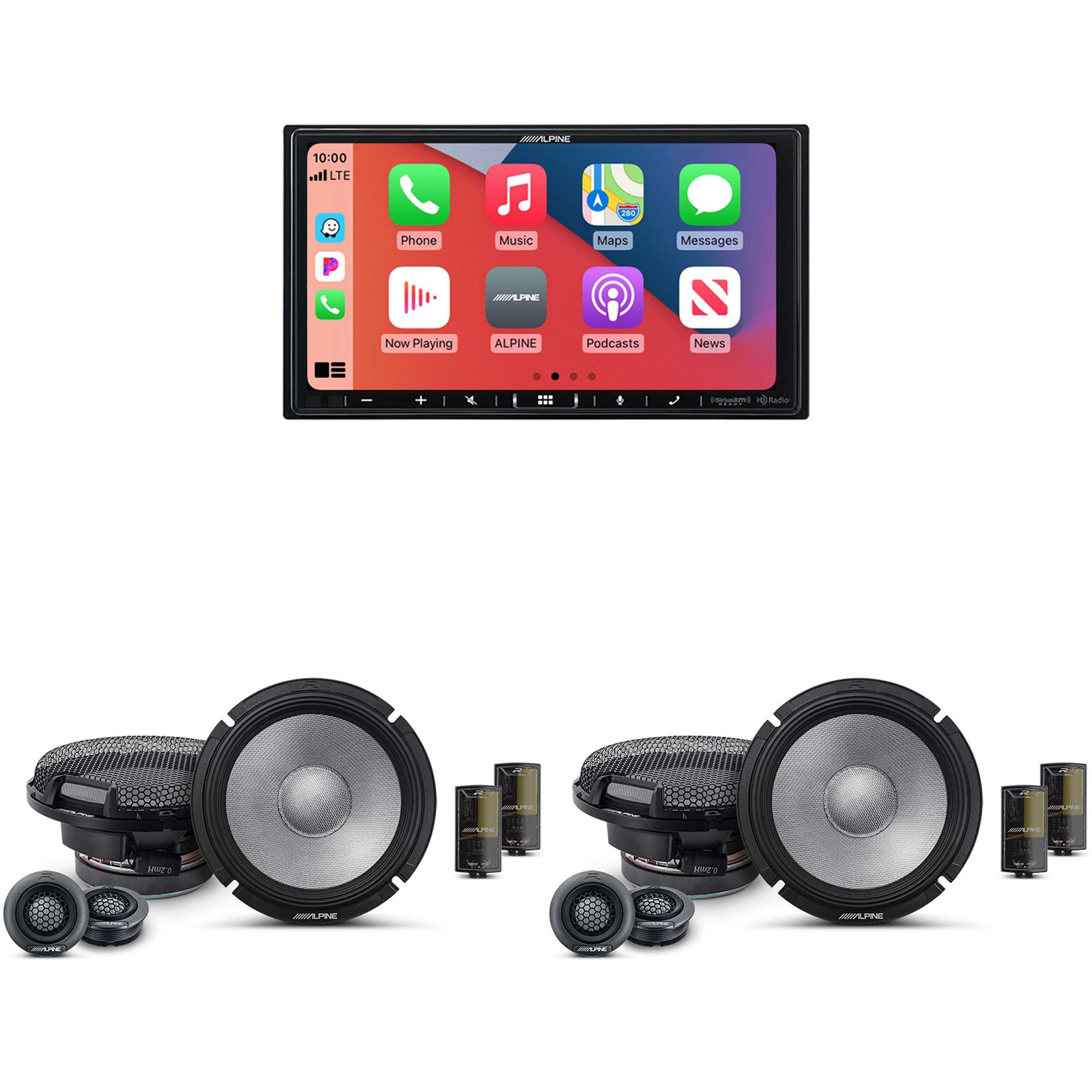 Alpine iLX-407 7-Inch Multimedia Receiver Apple Carplay and Android Auto w/ (…