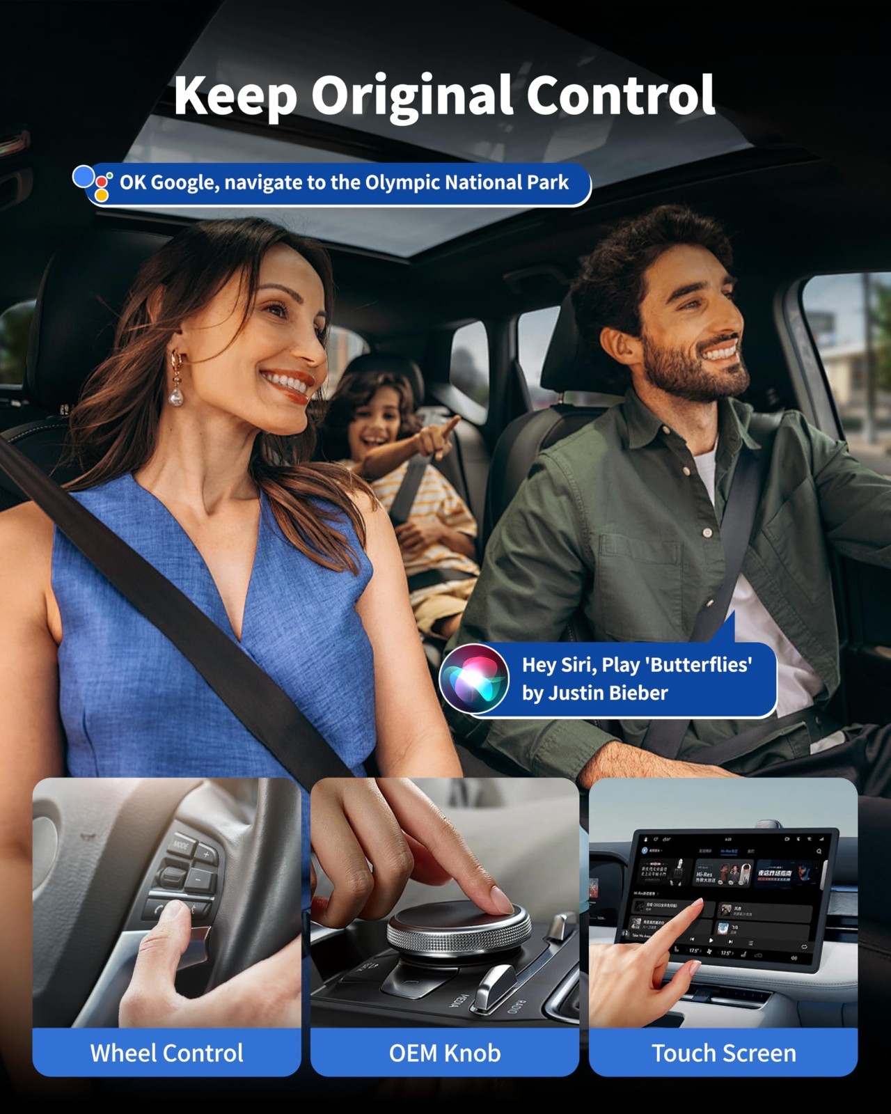 Wireless CarPlay Adapter, AI Box for Android Auto, Streaming Video, USB Media, S