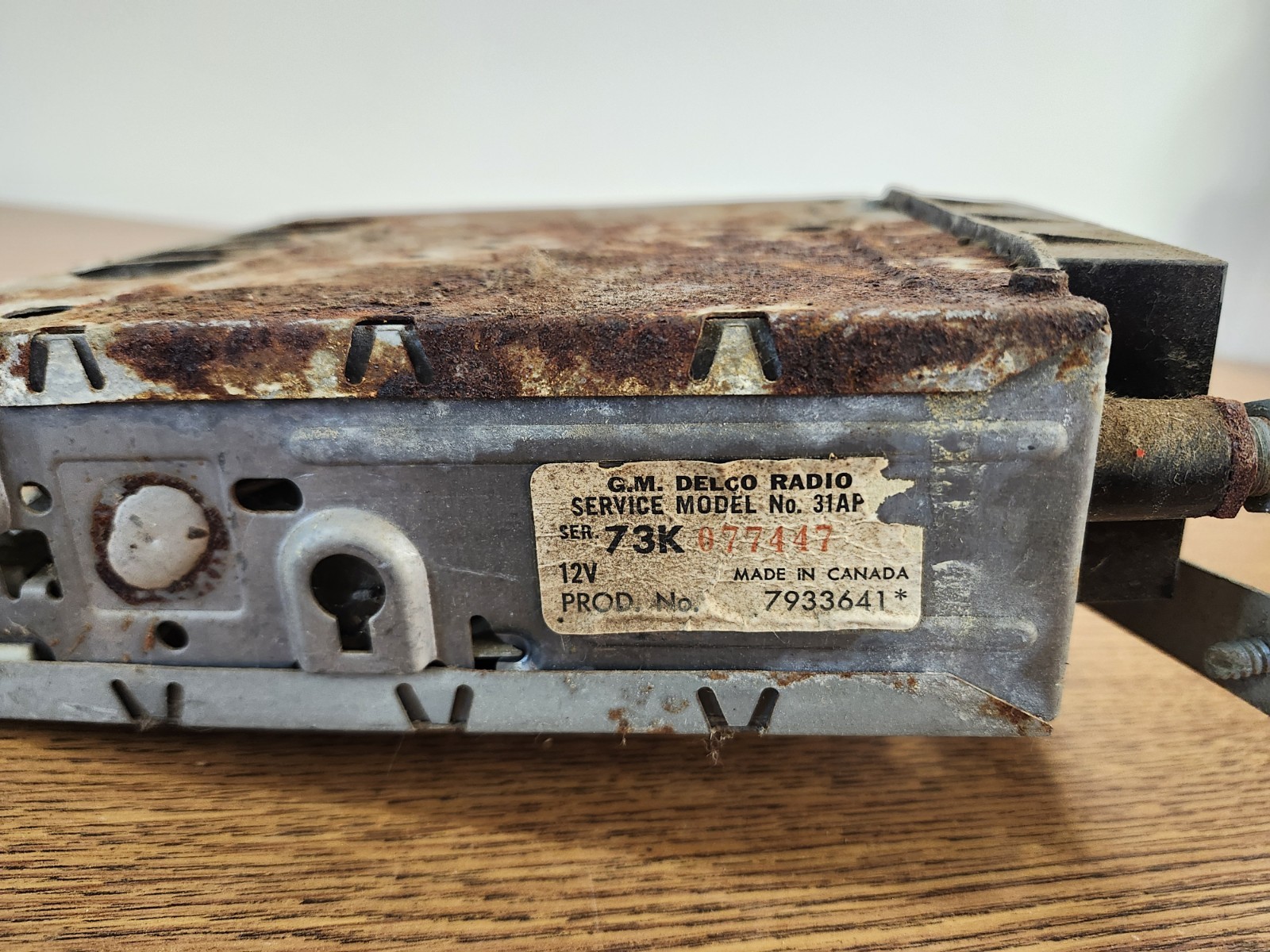 73-87 Chrvy Truck Delco GM Radio AM Oem Untested 73-80 K5 K10 C10 C20 K20 K30