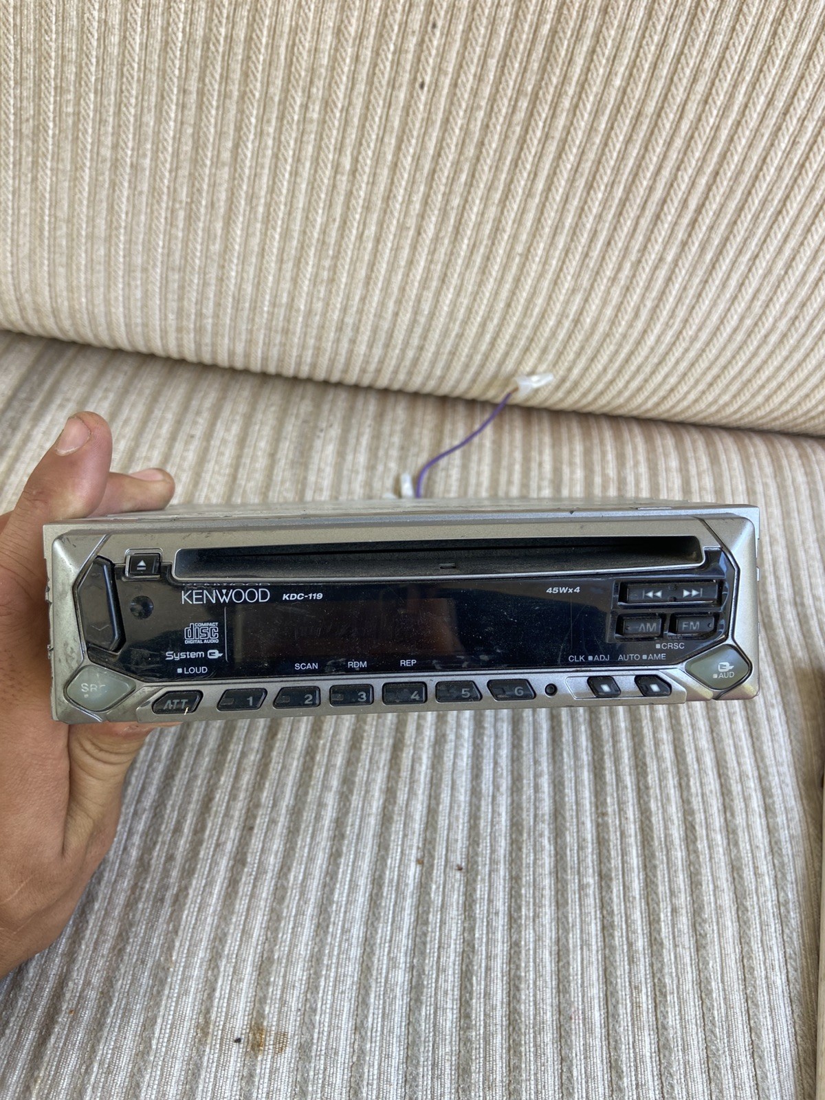 Kenwood CD Receiver KDC-119 180W Max Power CD-R RW Free Ship