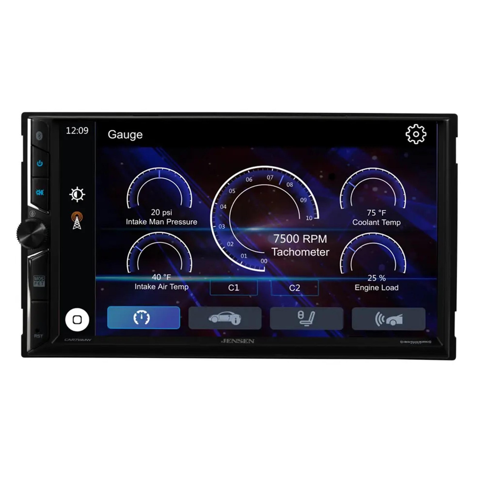 Jensen CAR714MW Car Radio with 7″ Touchscreen